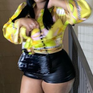 ZARA COLORFUL LONG SLEEVE TOP.